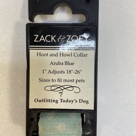 ZACK ZOEY Dog Leash 6ft Lead & Adjustable Collar Owl Aruba Blue Brown XL Cute - Picture 7 of 7